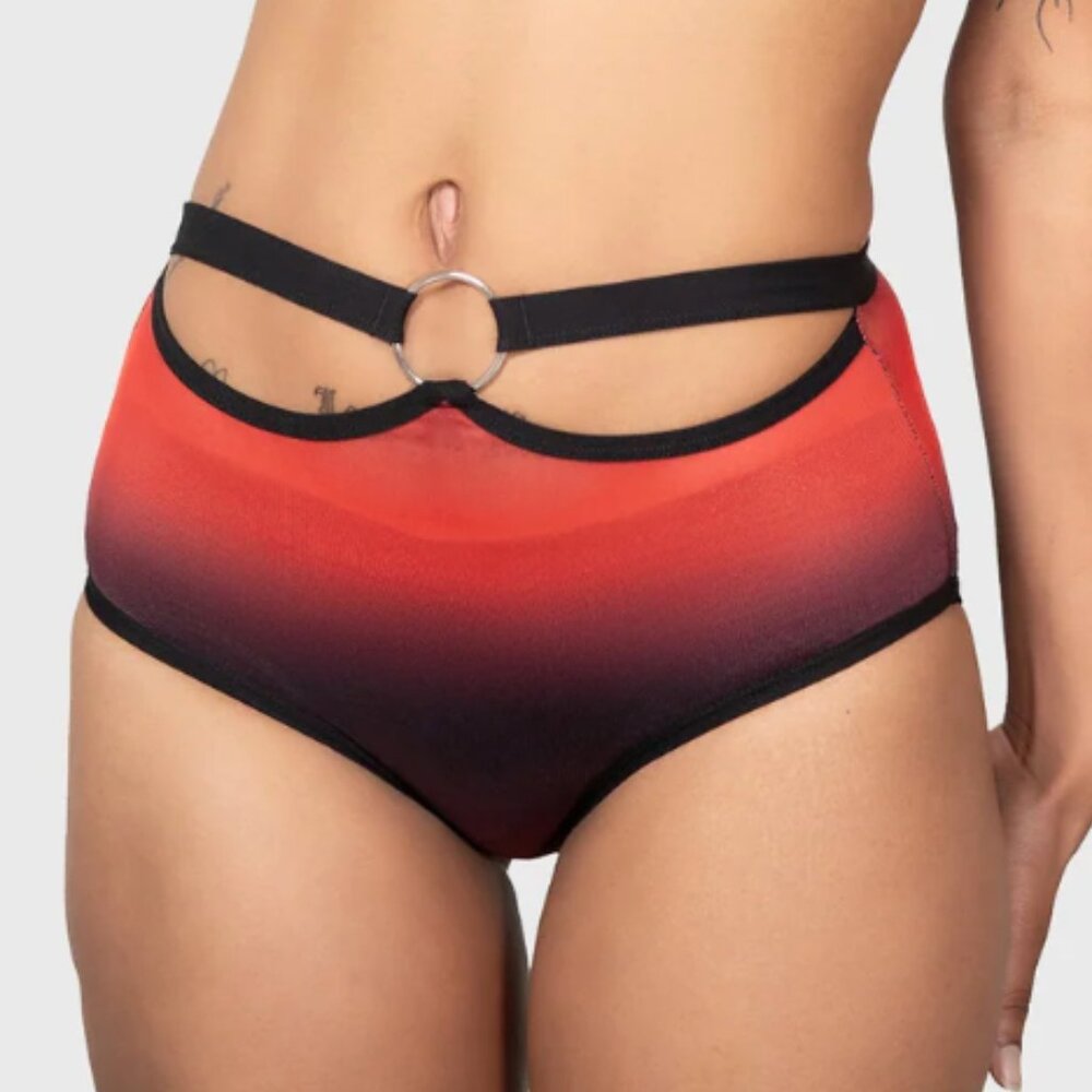 Killstar Dazzling Performance Red Mesh Panty XXL NEW